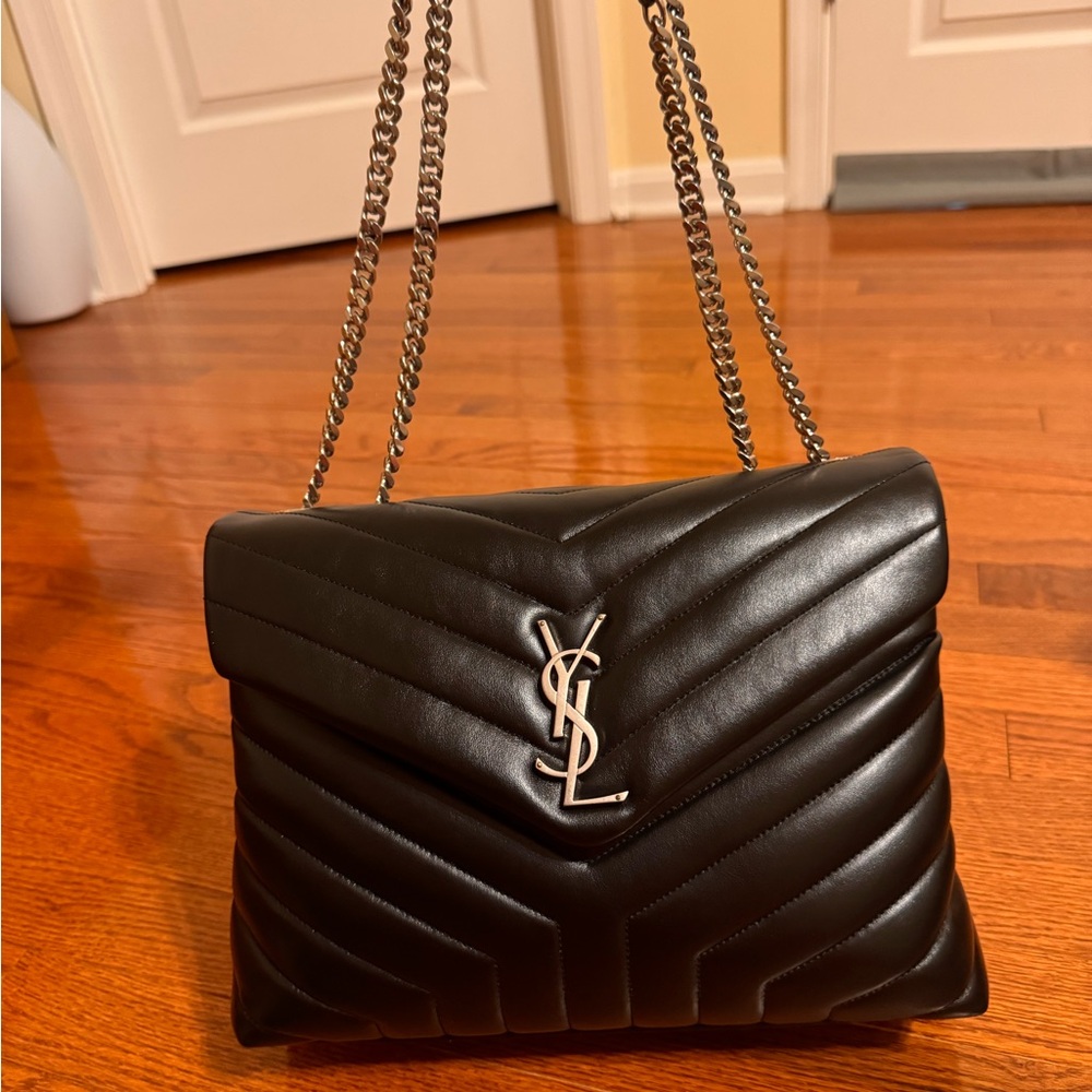 SAINT Laurent Medium Loulou Chain Satchel - Picture 5 of 11